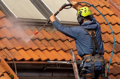Démoussage et hydrofuge de toiture à Harol